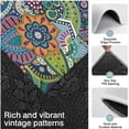 thumbnail image 3 of Multicolor Ethnic Paisley and Floral Pattern Kitchen Rugs Sets Of 3,Kitchen Runner Rugs Non Skid Washable,Decorative Kitchen Floor Mats for Kitchen,Sink,Laundry,17"x30"+ 17"x47" + 17"x59", 3 of 6