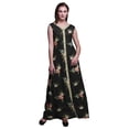 thumbnail image 1 of Bimba Floral Ladies Printed Front Slit Sleeveless Maxi Summer Long CasualDress-XX-Large, 1 of 5