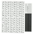 thumbnail image 2 of Piano Key Sticker, Transparent PVC Sheet Music Stickers Fashionable  For Decoration For Music Teaching Colorful,Black, 2 of 8