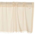 thumbnail image 2 of VHC Brands Tobacco Cloth Natural Fringed Valance Farmhouse Cotton Window Treatment for Your Country Cottage Kitchen or Bathroom 16x90, 2 of 8