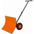 thumbnail image 1 of Ourlova Pelle Pousse-Neige de 29 Pouces – Chasse-Neige à Roues en Métal Robuste avec Poignée Ajustable et Lame Inclinée, Outil de Déneigement pour Entrée et Trottoir (Poignée Unique Orange), 1 of 8