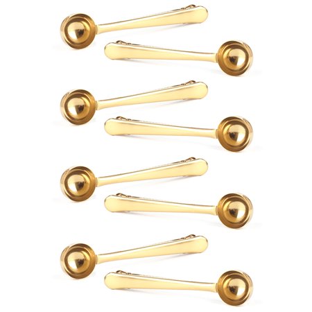 

Coffee Scoop Clip - 8 PACK - Gold - Coffee Spoon Clip - Tea Scoop Bag Clip - Coffee Bag Clip