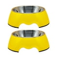 thumbnail image 1 of Cuenco de acero inoxidable para mascotas, cuenco para comida para perros, cuenco de melamina de doble capa para gatos, cuenco para mascotas, 1 of 5