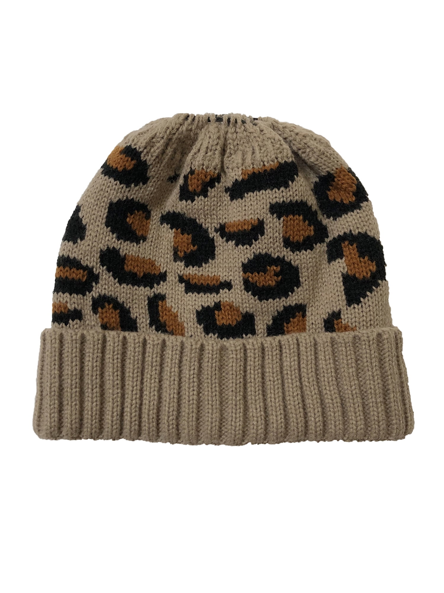 Women Ponytail Beanie Hat Fashion 