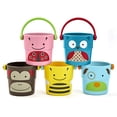 thumbnail image 1 of Skip Hop Baby Bath Toy, Zoo Stack yamp; Pour Buckets Skip Hop Skip Hop, 1 of 1