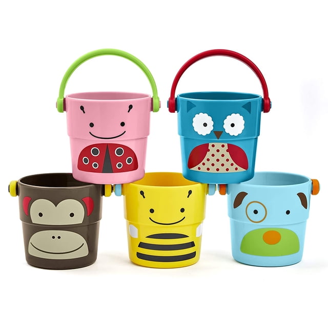 Skip Hop Baby Bath Toy, Zoo Stack yamp; Pour Buckets Skip Hop Skip Hop