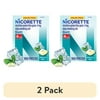 (2 pack) Nicorette Nicotine Gum 4 mg, White Ice Mint Flavor, 160 Count – Stop Smoking Aid