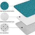 thumbnail image 5 of Teal Christmas Snowflake Pattern Bathroom Rugs Sets 3 Piece,Toilet Cover Set,Absorbent Non Slip Bathroom Mats Sets with U-Shaped Contour Rug Toilet Rug Set, 5 of 5