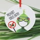 thumbnail image 3 of Decoraciones De Adornos Navideños Con Cubierta Facial Árbol De Navidad Colgante Redondo De Cerámica Colgante Con Tema De Vacuna Regalo Para La Familia Advancent AP006894-09, 3 of 6