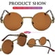 thumbnail image 4 of Gafas de Sol AIEYEZO Steampunk Redondas con Montura Metálica 100% UV400, 4 of 6