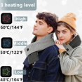 thumbnail image 6 of Duoif Neck Warmer, Heated Scarf for Women Rechargeable Intelligent Scarf Usb Cold Weather Scarf with Pộwệr Bẫnk with 3 Heating Auto Off Scarf for Women Grey, 6 of 9