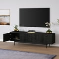 thumbnail image 5 of Evelyn&Zoe Abington Rectangular TV Stand for TV's up to 75", Black Grain, 5 of 8