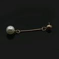 thumbnail image 4 of Opolski 1Pair Women's Fashion Elegant Gold Plated Long Bar Faux Pearl Drop Earrings, 4 of 8
