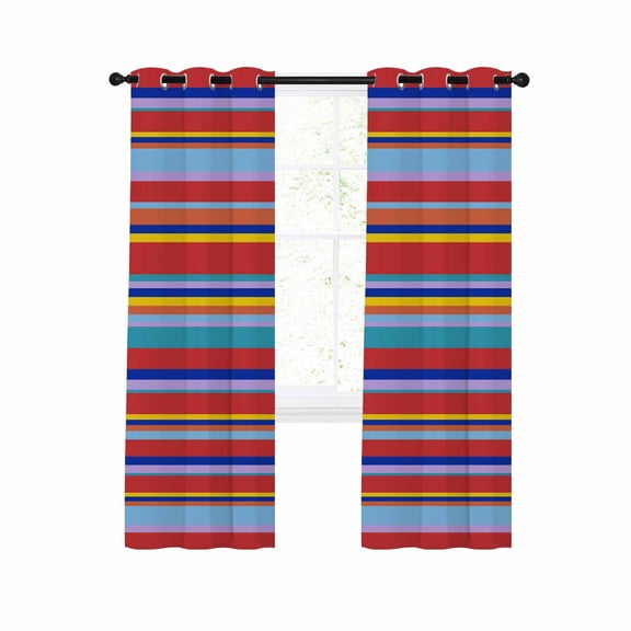 Blackout Curtains 39 Inches Long for Bedroom, Thermal Insulated Room Darkening Black Out Window Curtain Panels Grommet Drapes for Living Room