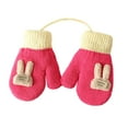 thumbnail image 2 of Dyfzdhu Mittens For Baby Snow Gloves For Kids Girls Boys Infant Winter Snow Ski Gloves Kintted Warm Gloves, 2 of 6