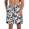 thumbnail image 1 of Balery Yin And Yang Traje de Baño Estilo Hawaiano para Hombre, Shorts de Secado Rápido con Bolsillos-Small, 1 of 6