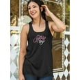 thumbnail image 2 of Mothers Day Pink White Text Racerback Tank Women -Image by Shutterstock, Female Medium, 2 of 4