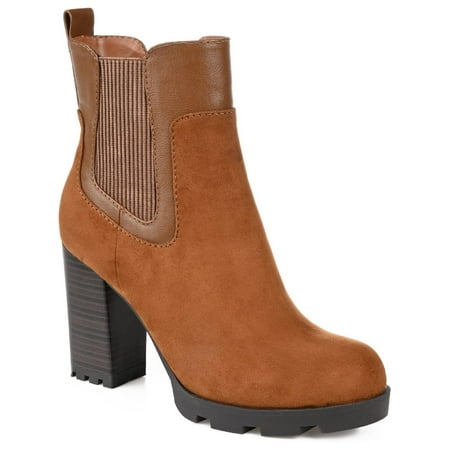 

Journee Collection Womens Islana Faux Suede Lugged Sole Chelsea Boots