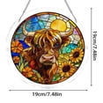 thumbnail image 3 of 83 Pieces Sun Catcher Stained Glass Acrylic Puzzle Decoration - Highland Cow Design Acrylic Puzzles Suncatcher Window Hanging for for Women Men, DIY Suncatcher Kits for Adults, 3 of 8