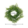 thumbnail image 3 of Efavormart 2 Pack | 12" Window Wreath Artificial Green Leaves Pillar Candle Rings, 3 of 11
