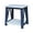 Blue-antiqued chalk, variant on International Concepts Surrey Solid Wood End Table with Shelf - Unfinished