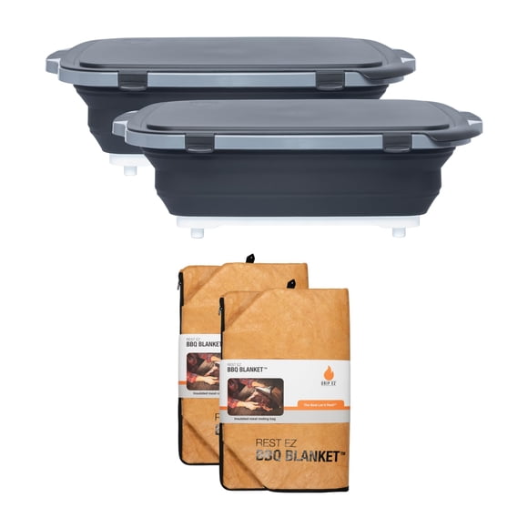 Paquete de regalo Drip EZ XL Prep Tub y manta para BBQ para pitmasters