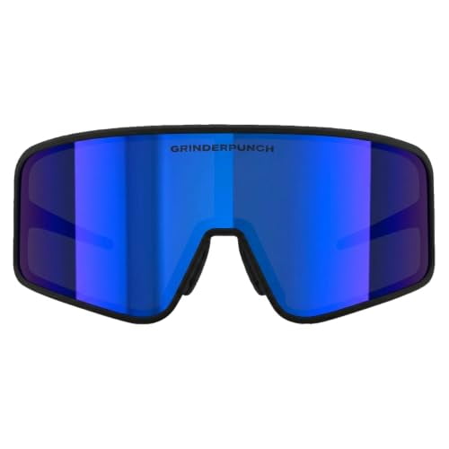 GRINDERPUNCH Polarized Sports Sunglasses Men Women Cycling Mountain Biking Baseball Hiking Softball Ski Running Glasses - Blue