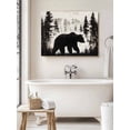 thumbnail image 6 of Rustic Bear Wall Art for Living Room,Canvas Picture Wall Decor for Bathroom Bedroom,Vintage Country Wildlife Forest Mountains Painting Artwork for Office Kitchen Hallway Dining Room Decor 20"x24", 6 of 8