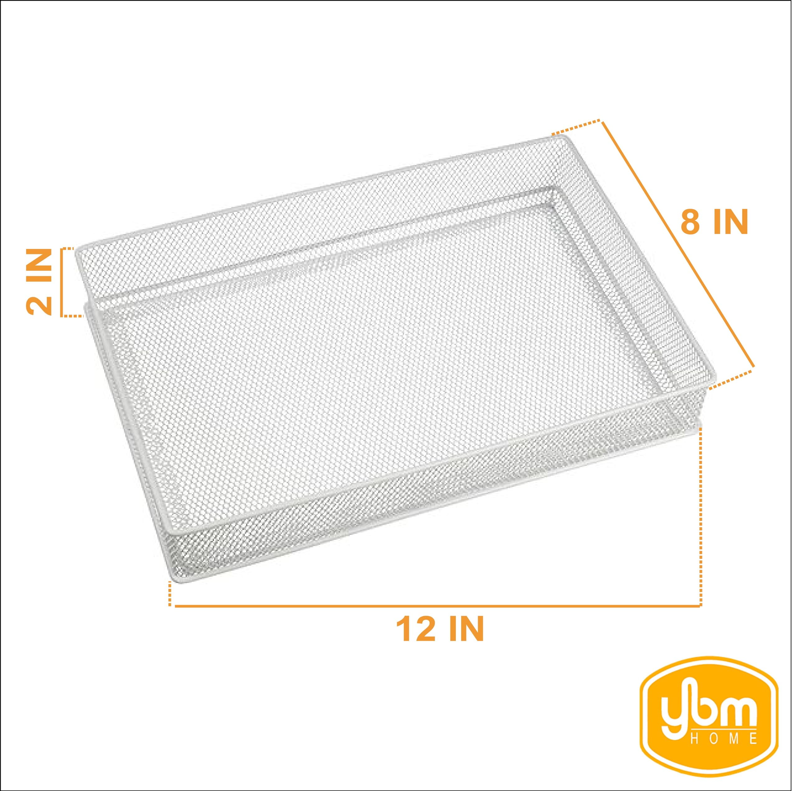 YBM Home White Mesh Desk Drawer Organizer Tray for Home and Office - Multipurpose Storage Holder, 2521-2