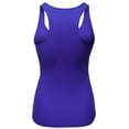 thumbnail image 2 of FashionOutfit Women's Basic Solid Sleeveless Round Neck Racer-Back Plus Size Tank Top, 2 of 3