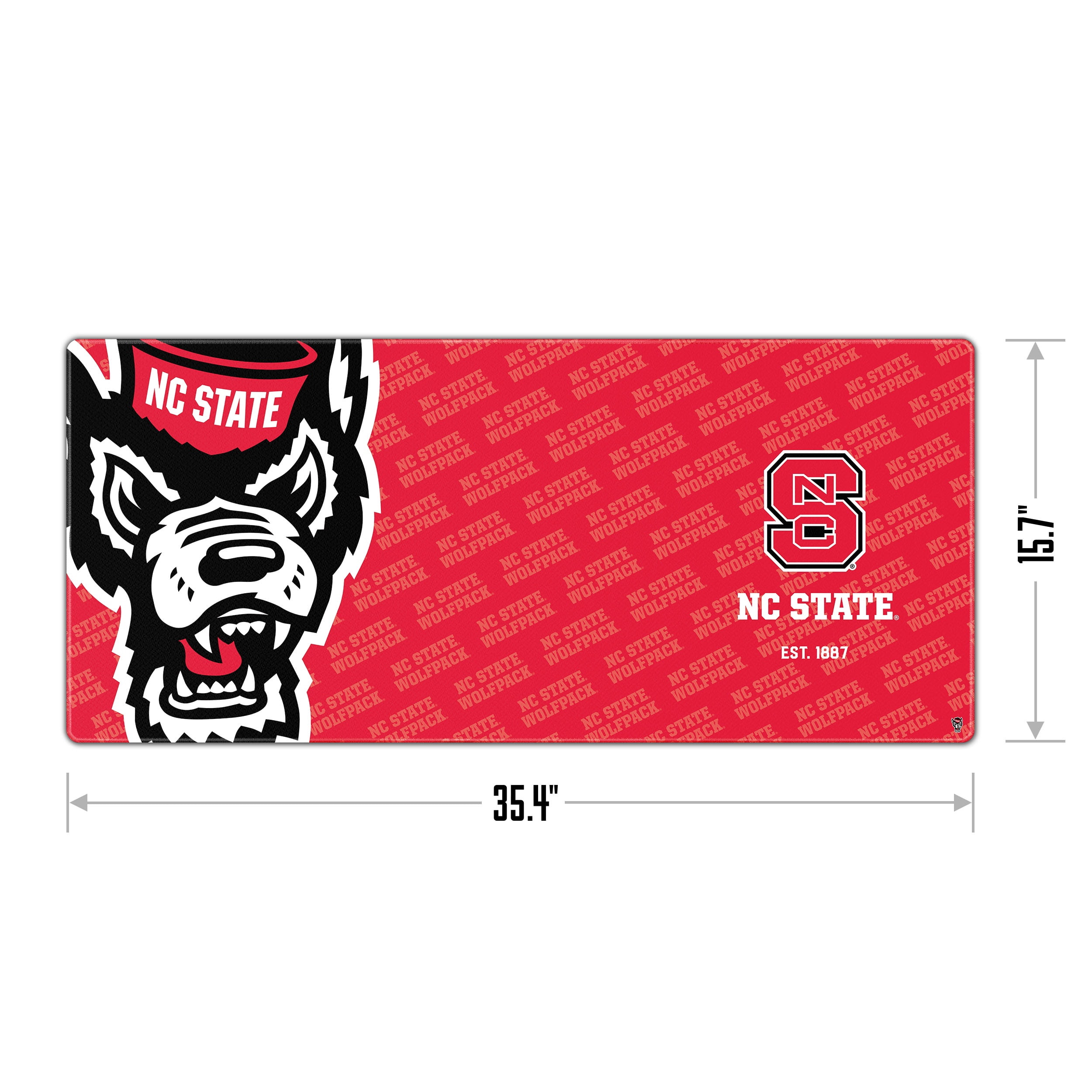YouTheFan NCAA NC State Wolfpack Logo Series Desk Pad