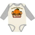 thumbnail image 3 of Inktastic Thankful Grateful and Blessed Pumpkins and Sunflower Boys or Girls Long Sleeve Baby Bodysuit, 3 of 5