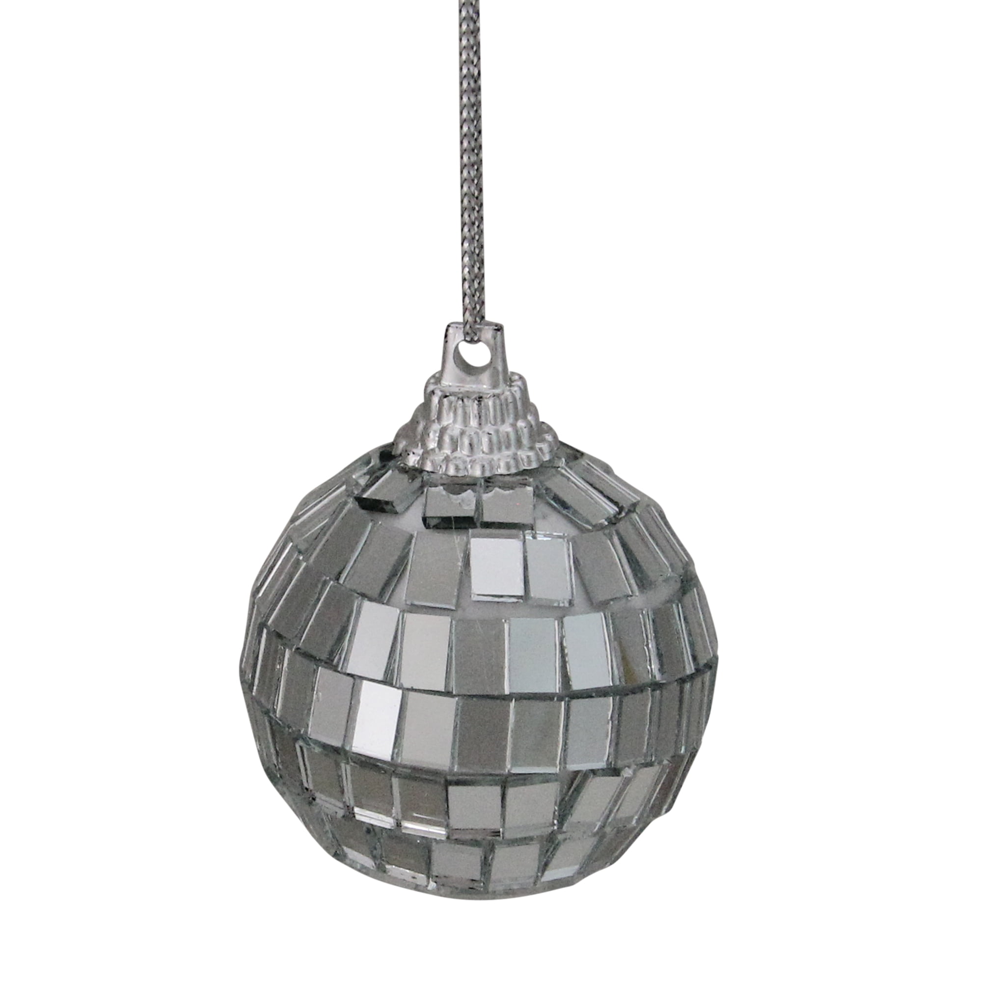 Northlight 9ct Silver Splendor Mirrored Glass Disco Ball Christmas