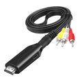 thumbnail image 1 of Câble Adaptateur Vidéo Support 1080p Haute Résolution Anti-Interférence Stable Pilote de Signal Images Claires Gratuites 1.5m Av vers Hdmi compatible Grand Sc, 1 of 5