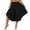 Black, variant on Plus Size Palazzo Capri Pants for Women Casual Baggy Wide Leg Elastic Waist Cropped Culottes Trendy Flowy Beach Capris