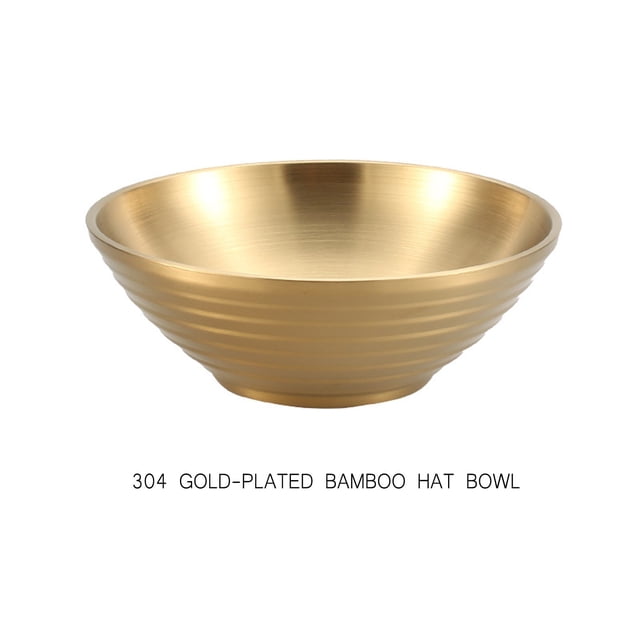 Flatware Tableware Plastic dining bowl-1X Stainless Steel Bowl Metal(Multi-color, One Size)