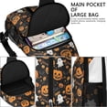 thumbnail image 4 of Sling Backpack,Happy Halloween Pumpkin Pattern Crossbody Bag with Water Bottle Holder,Waterproof Sling Bag for Men/Women with Chest Phone Holder for Hiking,Travel, 4 of 6