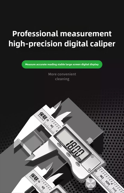 150/200mm Digital Vernier Caliper Stainless Steel Micrometer Measuring Tool Depth Ruler Messschieber Paquimetro