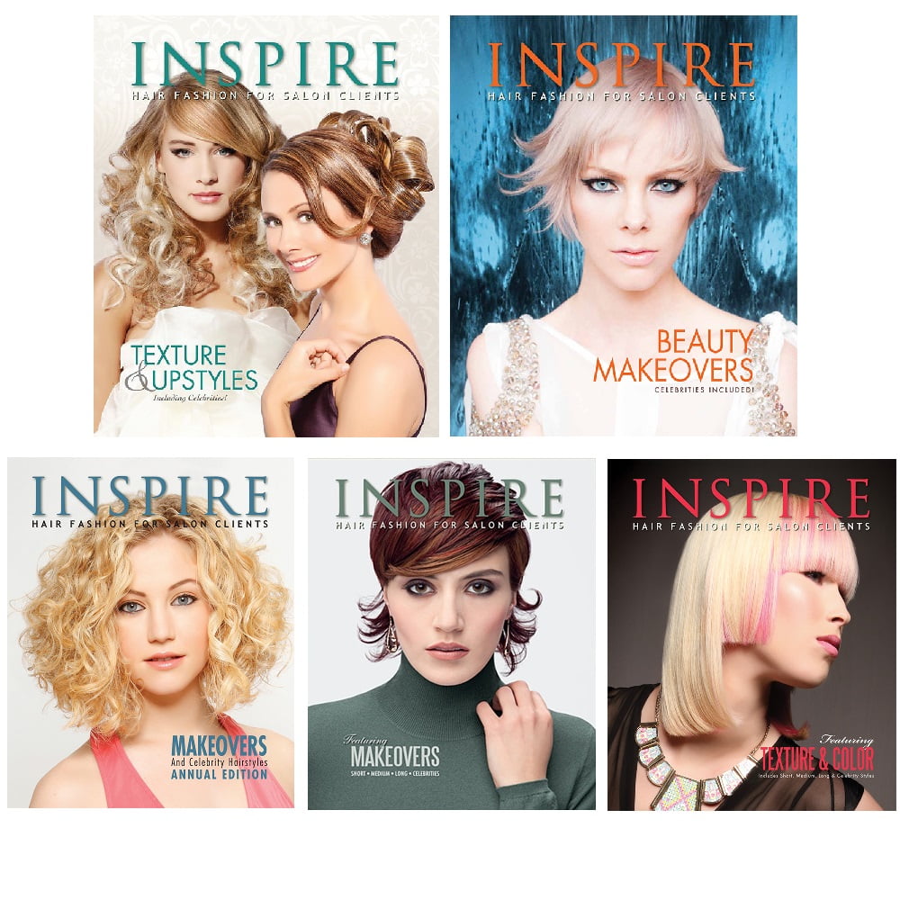INSPIRE Beauty Hairstyles Stylist Salon Client Ideas Package 5 Books BK