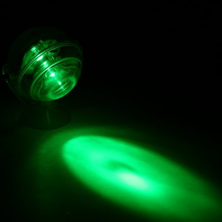 Aquarium Waterproof LED Spotlight Submersible Light Convex Lens Design with Suction Cup Fish Tank Decorative Light