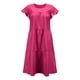 thumbnail image 5 of Vestido Suelto Con Volantes Lisos Y Cuello Redondo Informal de Verano Para Mujer Odeerbi ODB116332, 5 of 7