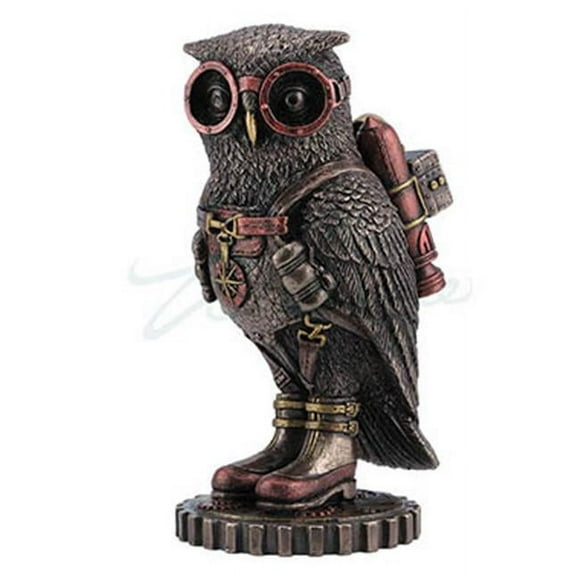 Veronese Design WU76763A4 Steampunk Hibou avec Lunettes & Jetpack
