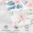thumbnail image 4 of GZHJMY Pink Rose Flower Floral Cotton Towels Set 2 Pcs Absorbent Hand Towel Face Towels Kitchen Towels Bath Towels for Bathroom Laundry Room Kitchen 16 x 28 Inches, 4 of 7