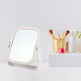 thumbnail image 2 of Vocoste Plastic Makeup Mirror Double Sided Makeup Mirror 360゜ Rotating Mirror Beauty Mirror for Women Beige, 2 of 4