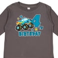 thumbnail image 4 of Inktastic 4th Birthday Monster Truck Boys Long Sleeve Toddler T-Shirt, 4 of 5