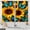Black-02, variant on Sunflower Kitchen Curtains With Lace And Butterfly Pattern For Farmhouse Window Decor