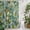 Emerald Green, Sage Green, variant on Green Leaves Shower Curtain - Water Repellent Fabric Shower Curtains Washable, Stained Glass Chic Botanical Branches Decorative Polyester Cloth Bathroom Curtains Modern Bath Decor 36"x72"
