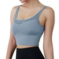 thumbnail image 1 of FhsagQ Bra Bras for Women Bodysuit Crotchless Women Sports Bras Back Padded Workout Tank Tops Medium Support Crop Bras for Women Set with Robe Bras for Women Crotchless Panties Light Blue L, 1 of 6
