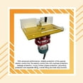 thumbnail image 4 of VONKY Router Lift Table Base Aluminum Alloy Table Wood Insert Plate Board Trimmer Guide Woodworking Work Trimming Bench 3 pcs/Silver+base, 4 of 6