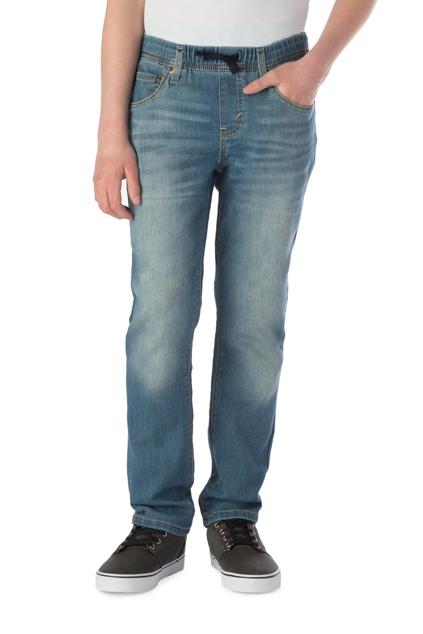 underskud tør forpligtelse Signature by Levi Strauss & Co. Boys Athletic Pull On Jeans, Sizes 4-18 &  Husky - Walmart.com